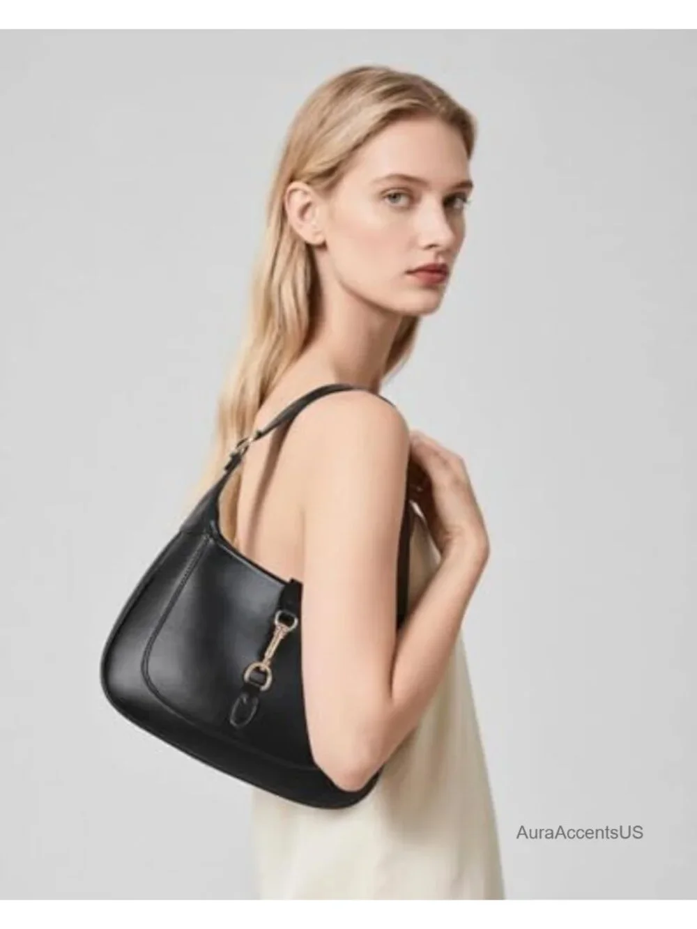 Women's Hobo Handbag Soft Vegan Leather Shoulder Bag Crossbody with Adjustable